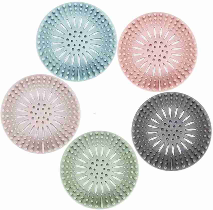 Silicone Shower Hair Catcher Wall Mounted Hair Stopper Hair