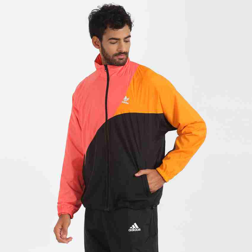Adidas originals blocked outlet warm up jacket