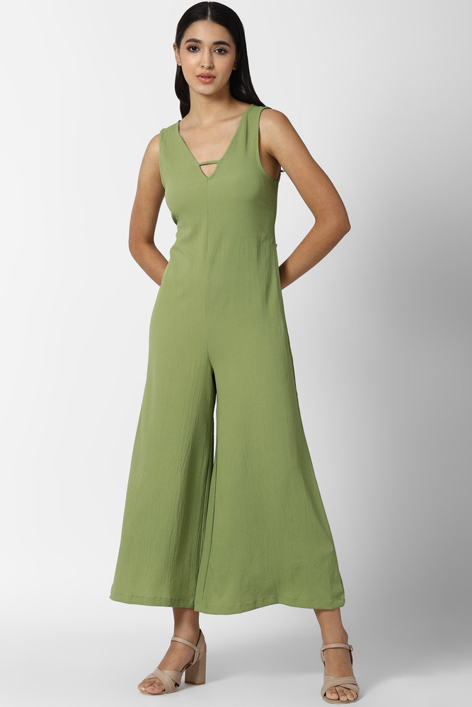 Forever 21 olive shop green jumpsuit