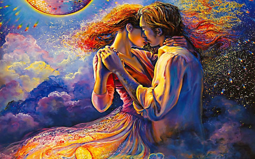 Poster Digital Painting Love Art Paper Large Poster (36 X 24 Inch, Multicolour) Fine Art Print - Art & Paintings posters in India - Buy art, film, design, movie, music, nature and