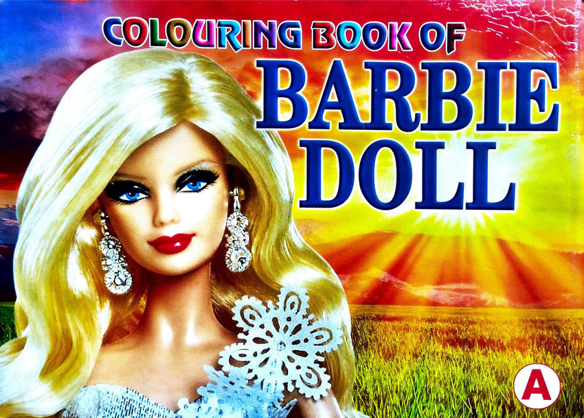 Colouring Book Of Barbie Doll For Kids Childrens Fun