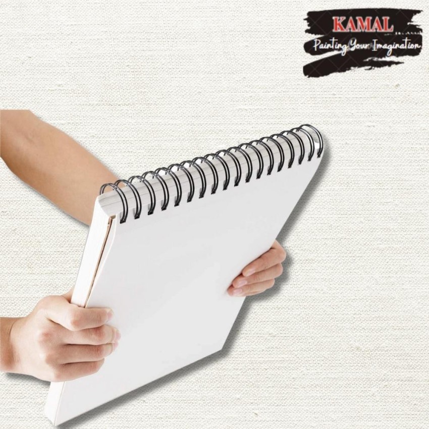 KAMAL Drawing and Sketch Pad for Artists, 120LB/140GSM drawing pad, 50  Sheets/100 Pages Sketch Book for Alcohol Markers, solvent markers, pencils,  charcoal, pastels etc., Great Gift Idea Sketch Pad Price in India 