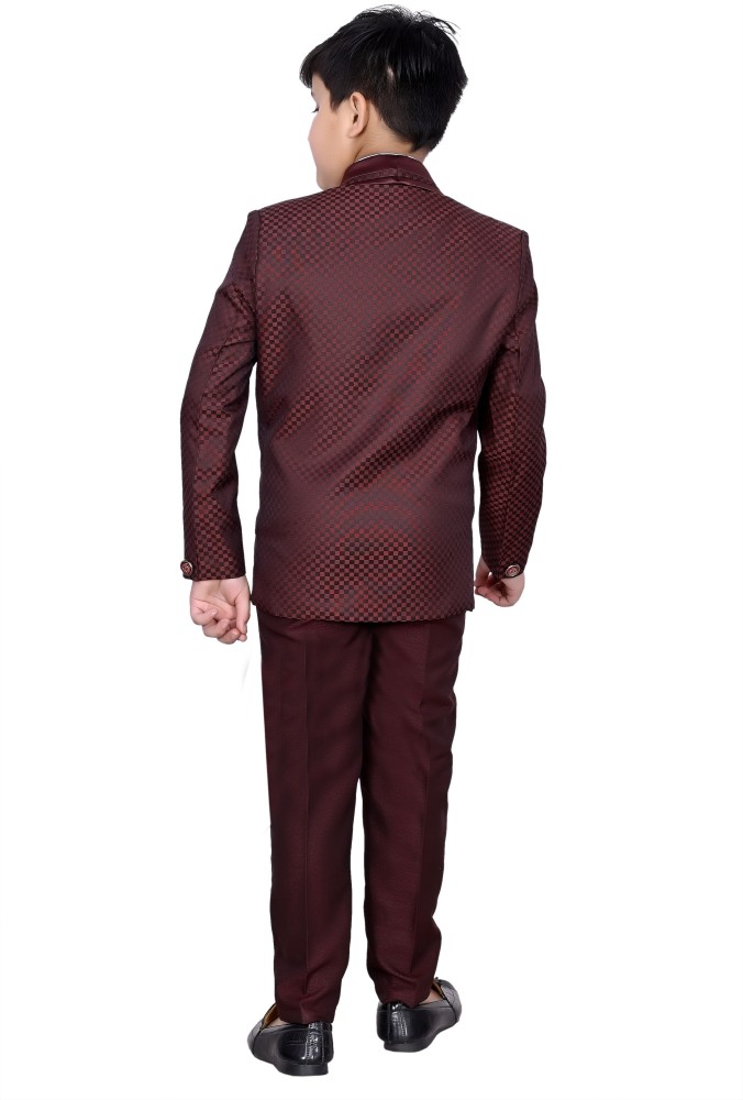 Buy Boys Suit Set Formal Dress Wear Vest Set 4Pcs Kids Long Sleeves Shirt   Gentleman Vest  Elegant Pants Outfits Suits Dark Gray 23T at Amazonin
