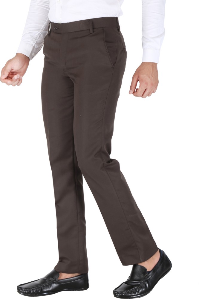 Buy Arrow Men Black BiStretch Solid Formal Trousers  NNNOWcom