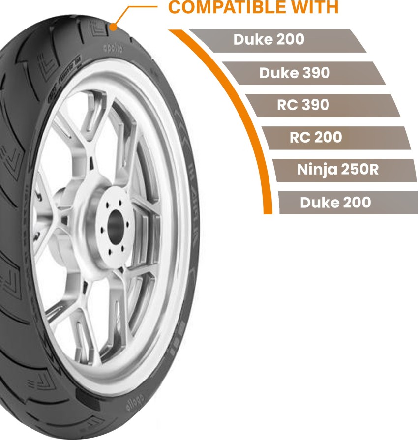 Apollo Alpha H1 110/70 ZR17 Front Two Wheeler Tyre Price in India 