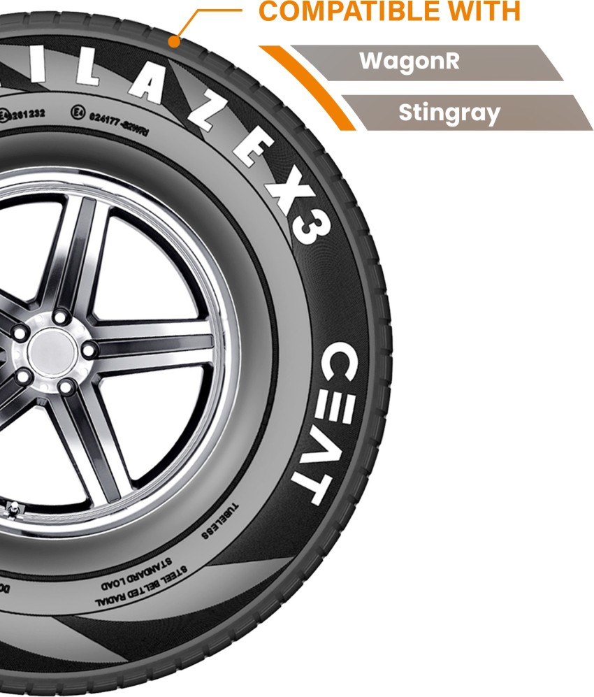 CEAT 155 65R14 MILAZE X3 TL 75T 4 Wheeler Tyre Price in India