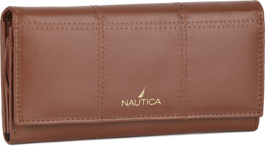 NAUTICA Women Casual Brown Artificial Leather Wallet Brown - Price
