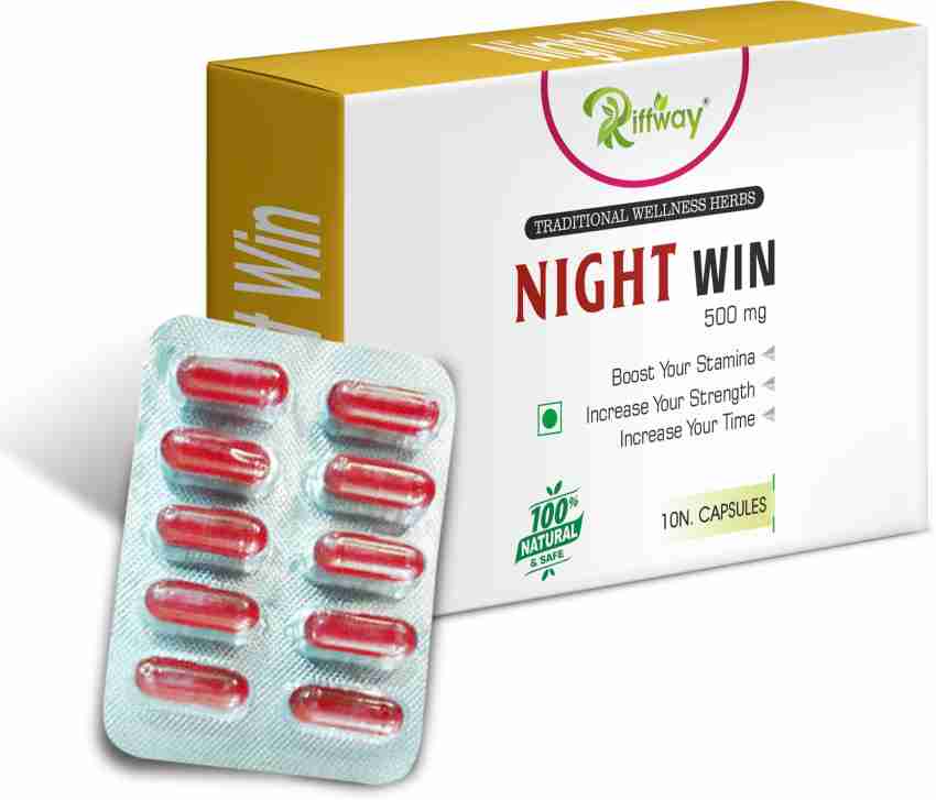 Riffway Night Win Ayurvedic Capsule Improves Sensation S E X