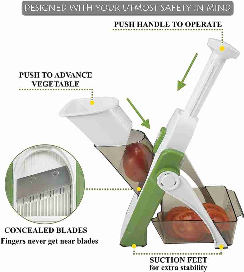 Multicolor Plastic Mandoline Slicer Cutter Chopper And Grater