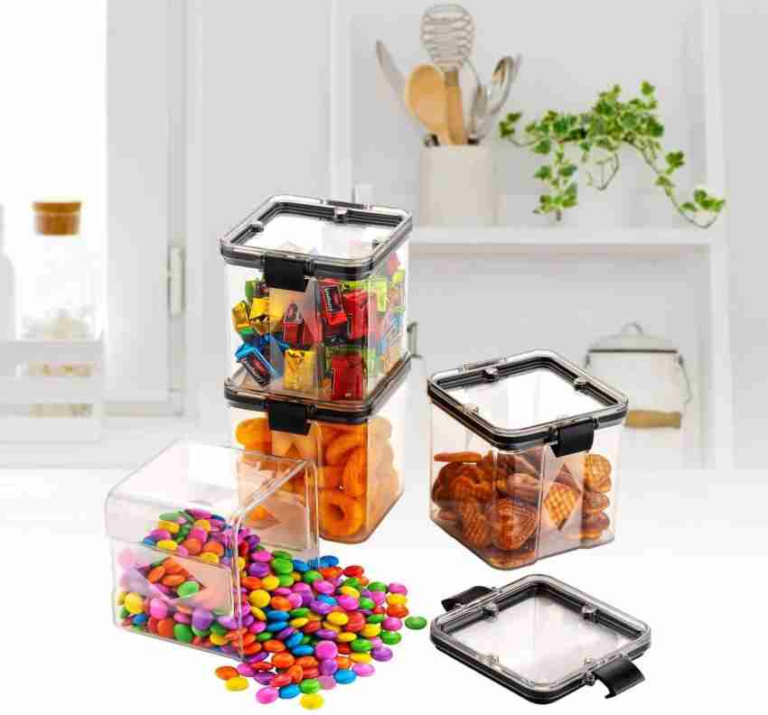 savaan Plastic 4PCS 1500MLFridge Food Storage 4PCS Airtight small storage  box ( PACK OF 8 ) Storage Basket Price in India - Buy savaan Plastic 4PCS  1500MLFridge Food Storage 4PCS Airtight small