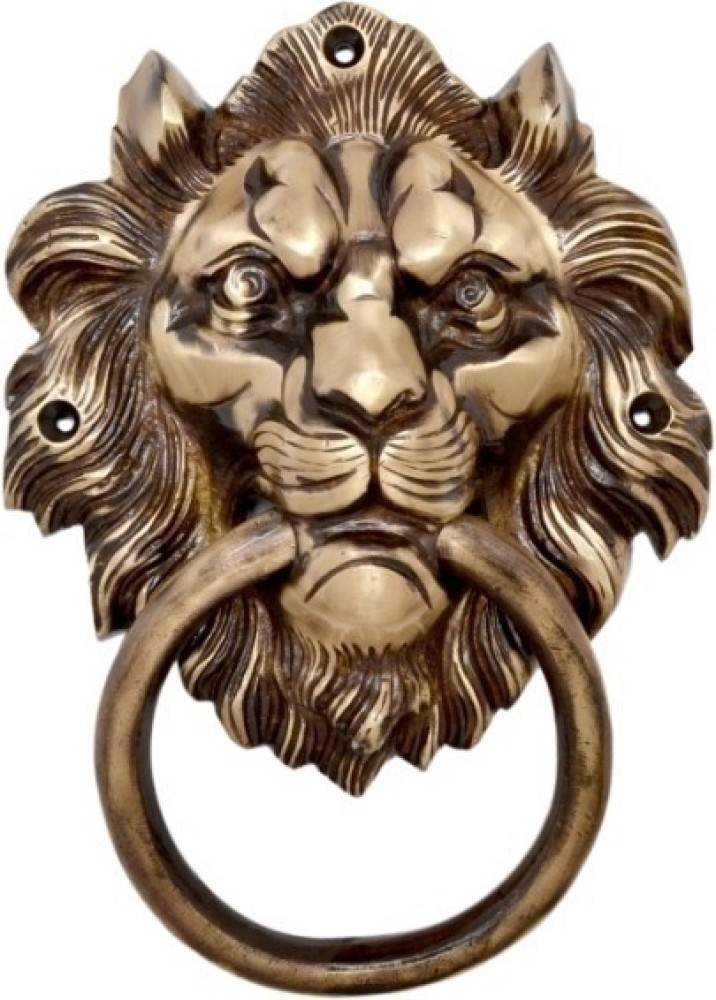 HanDecor by Two Moustaches 7.5" Lion Mouth Brass Door Knocker Price in  India Buy HanDecor by Two Moustaches 7.5" Lion Mouth Brass Door Knocker  online at