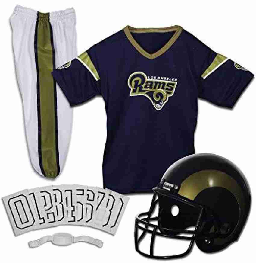 Franklin Sports L.A. Rams Kids Football Uniform Set - NFL Youth Football  costume for Boys & girls - Set Includes Helmet, Jersey