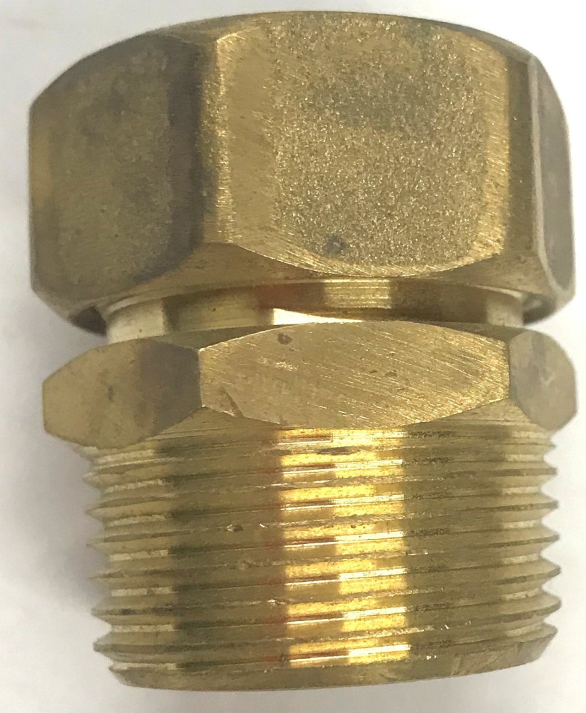 PVC Composite Union, Male Brass