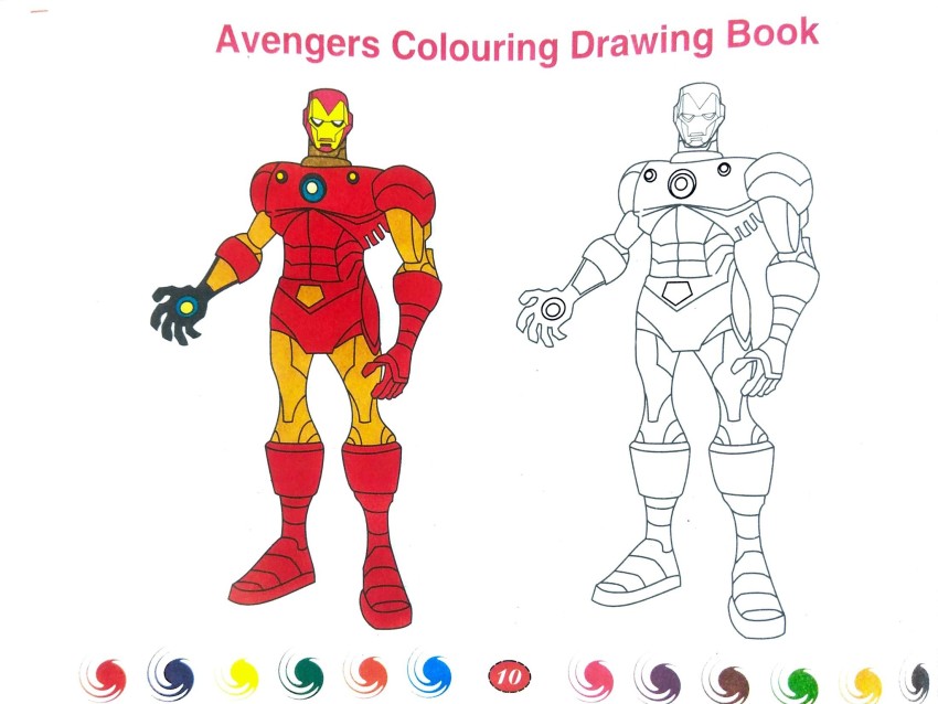 Avengers Coloring Book - Etsy Sweden