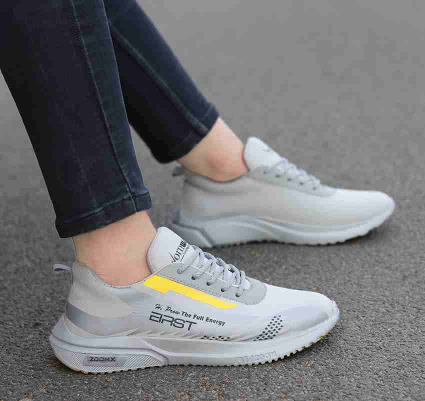 Wornwalk White FOXI Trendy Look Upgrade your Style Everyday New sporty Road Running Shoes For Men Buy Wornwalk White FOXI Trendy Look Upgrade your Style Everyday New sporty Road Running Shoes