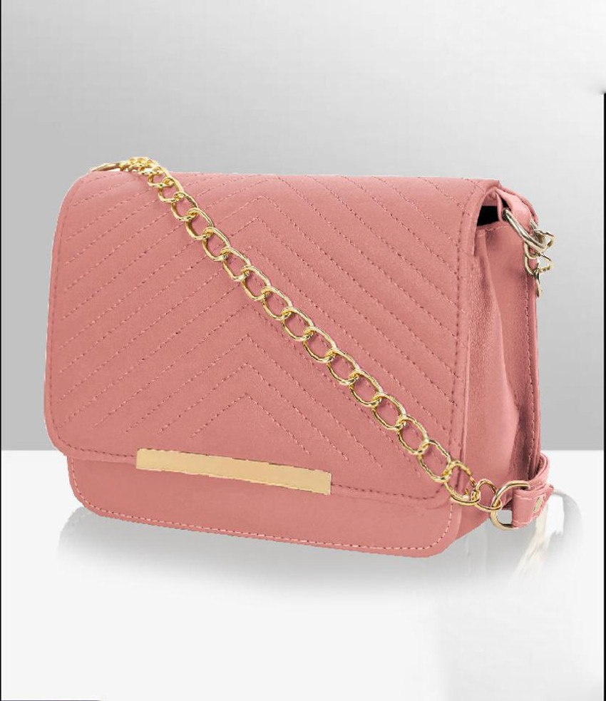 NorthPact Pink Sling Bag Latest Trend Party Wear Sling Bag With Adjustable Strap For Girls