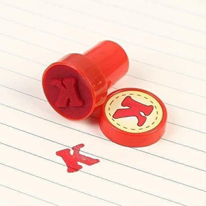 KRAFTMASTERS 26 Alphabet Self Ink Stamps Seals ABCD