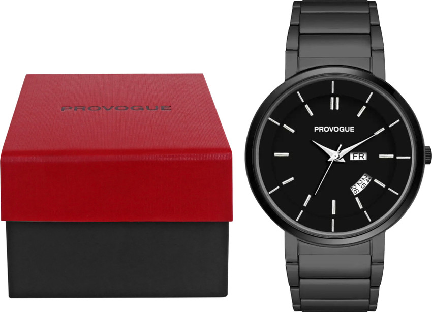 PROVOGUE SK PG 4007 BLK BLK Analog Watch for Men with Day and Date