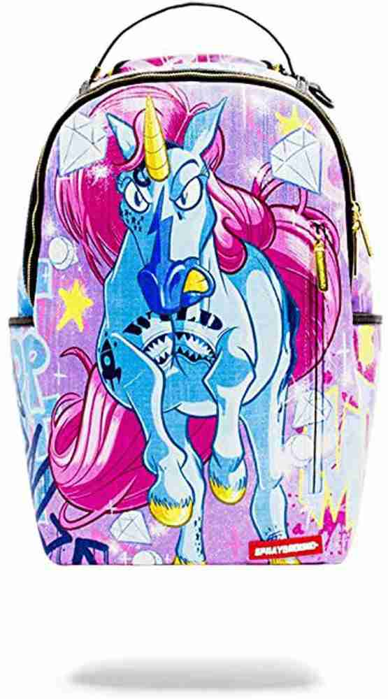 Sprayground Unicorn On The Run Bagpack Laptop Bag Backpack For Men Women 2 L Backpack Multi Pink Price in India Flipkart