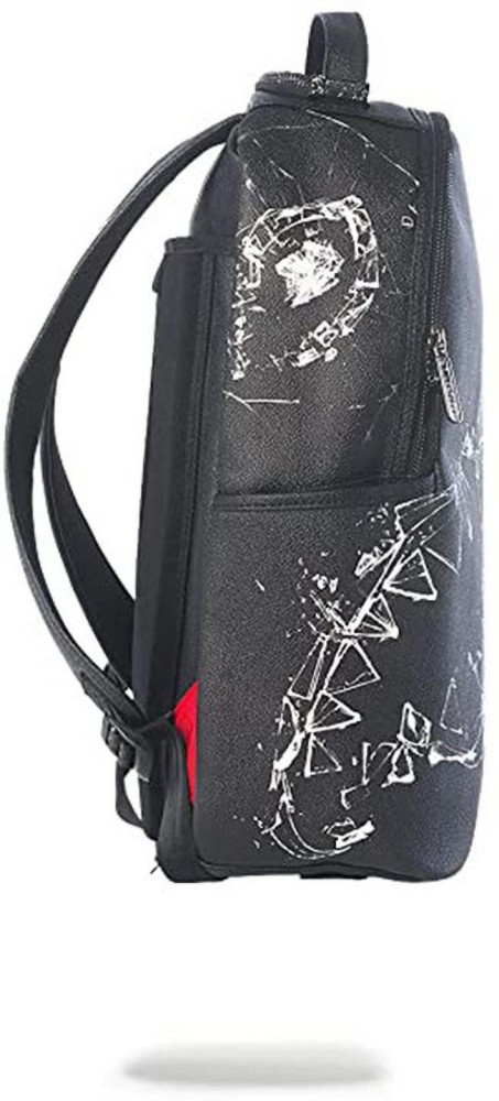 BROKEN GLASS SHARK BACKPACK - BLACK