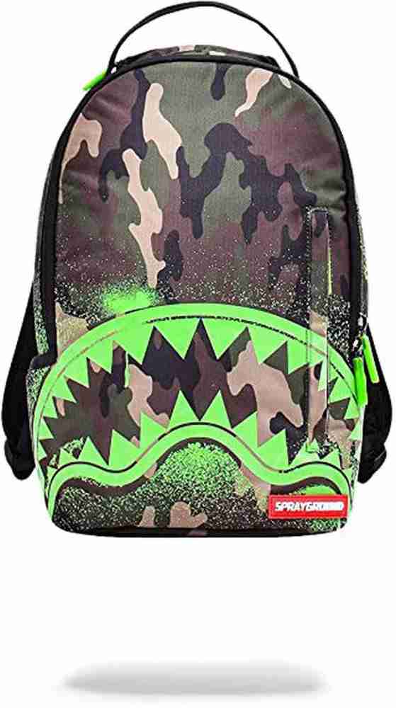 Sprayground Unisex Lil Glow In The Shark Camo Laptop Backpack