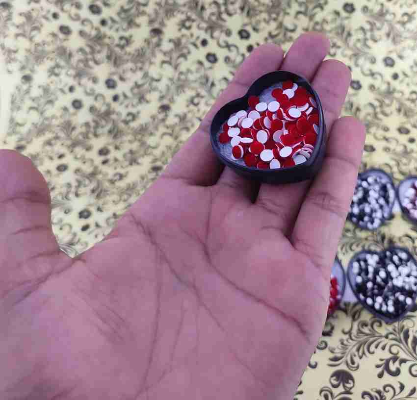 20 Layered Multicolor Heart Buttons Size 11mm Heart Shape 2 