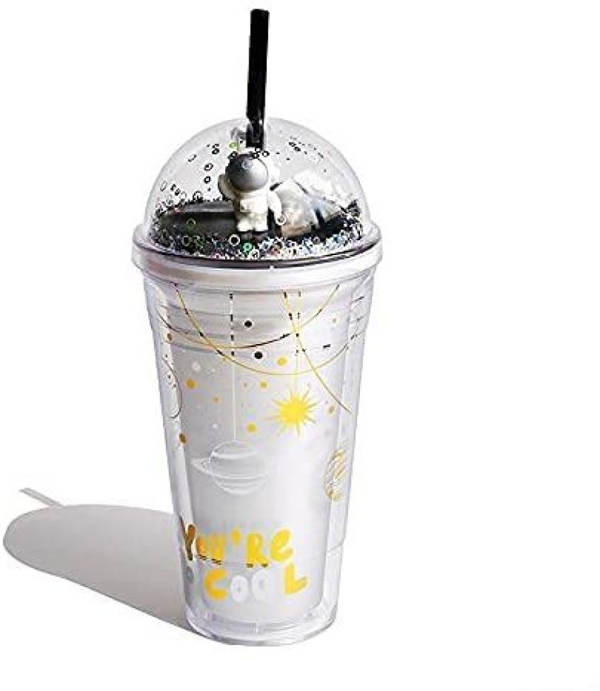 Space Wall Design Cute Sipper Glass – Zahra Stores