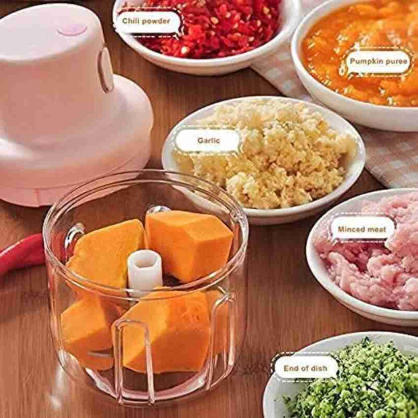 Electric Vegetable Cutter Mini Food Fruit Chopper Grinder Handheld Food  Masher