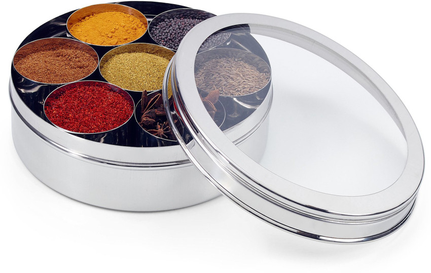 Steel deals spice container