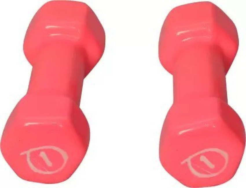 bulls fitness Vinyl Dumbbells Set 1KG For Men and Women Fixed