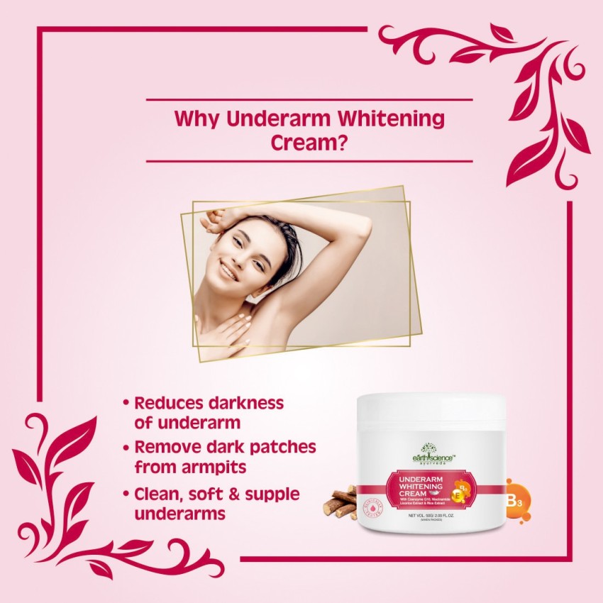 Earth Science Ayurveda Underarm Whitening Cream with Coenzyme Q10