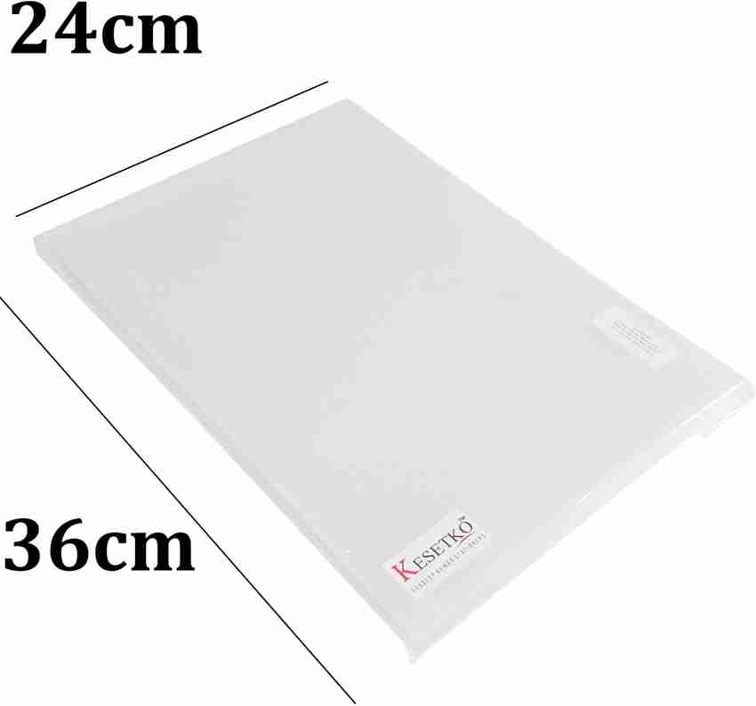 KESETKO Plastic L Folder Size Legal F S Set of 20 PCS Clear Transparent