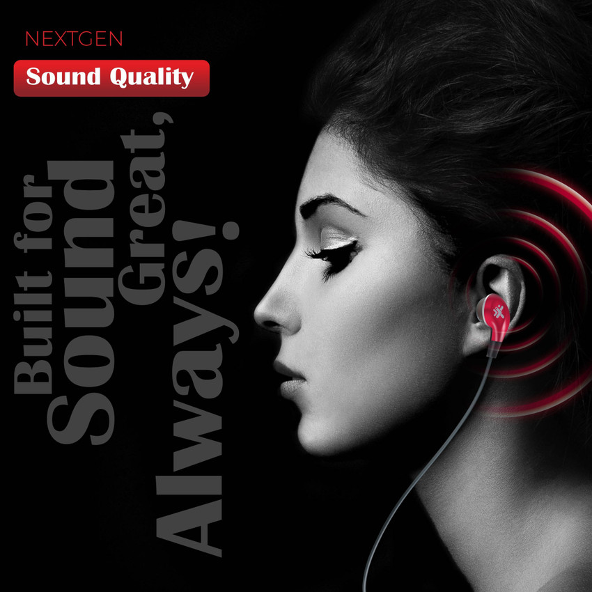 NEXTGEN NB 18 Bluetooth Wireless Neckband with Mic upto 28