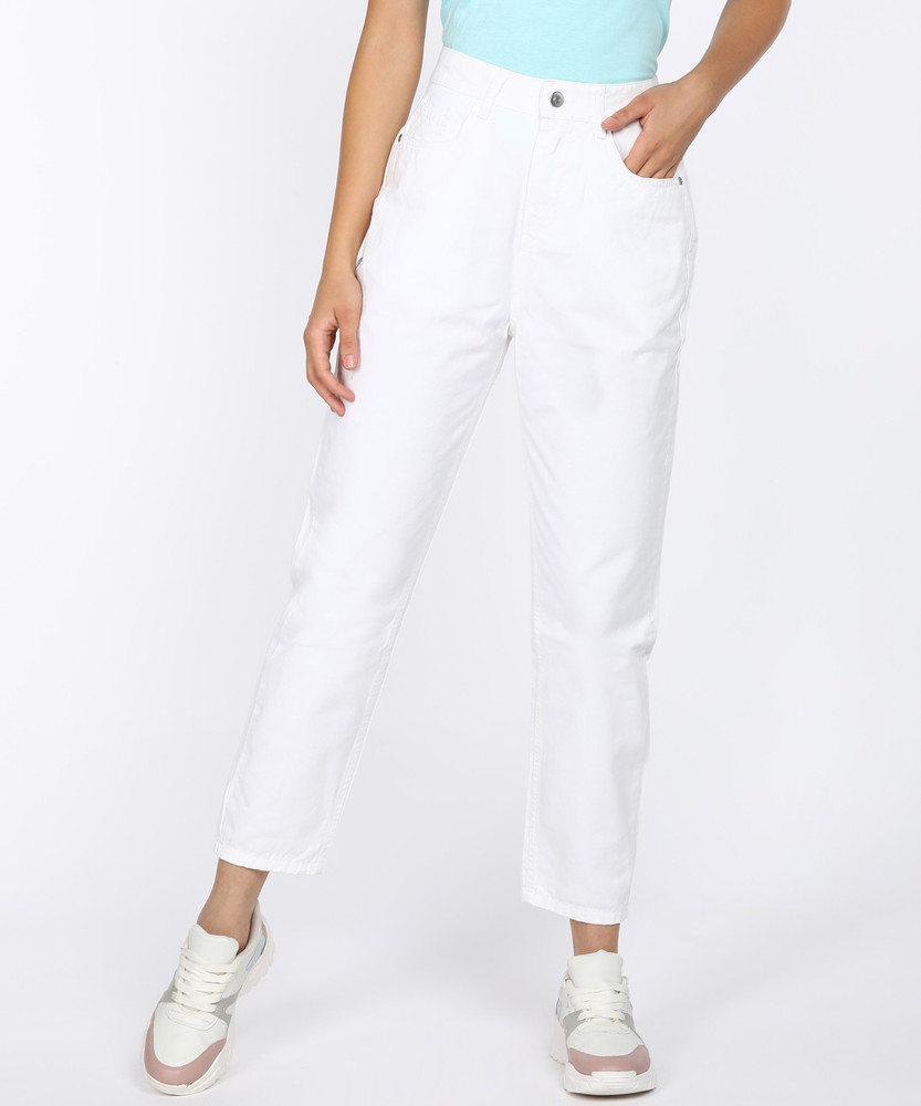White jeans flipkart on sale