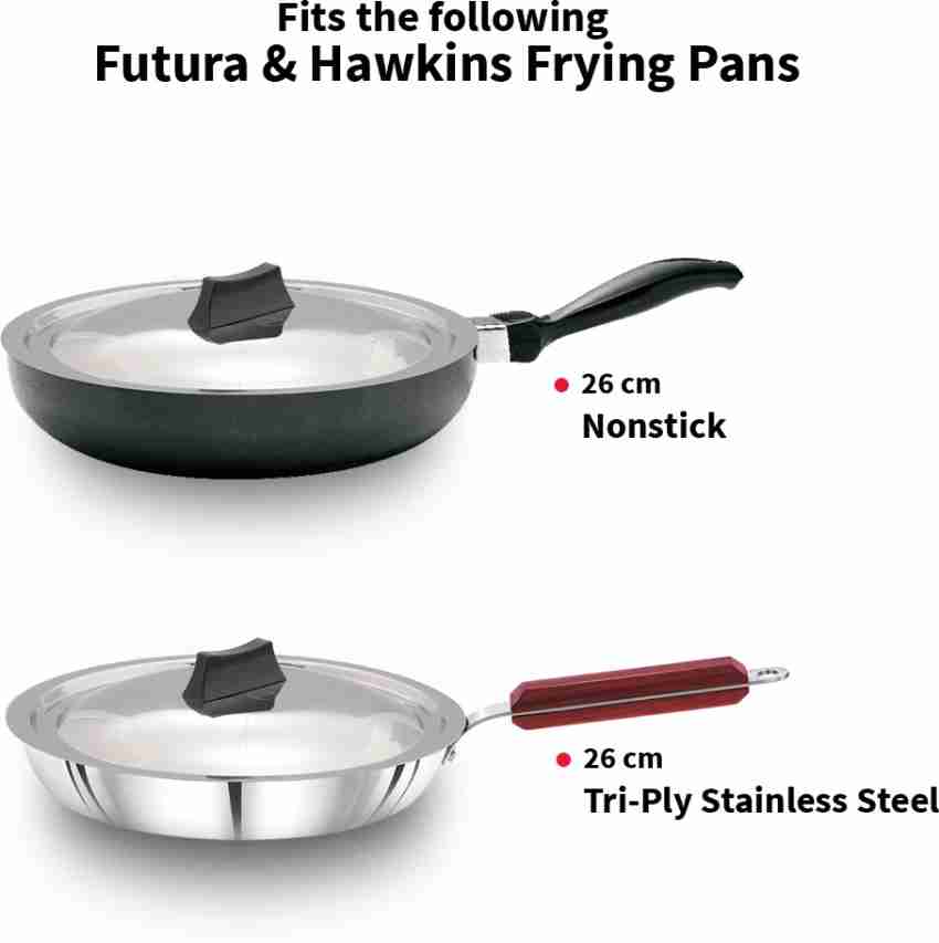 Futura Non Stick 9-Inch All Purpose Frying Pan with Stainless Steel Lid,  2.5-Liter