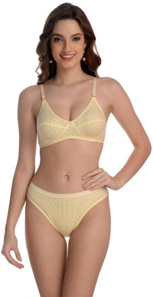 Buy online Yellow Printed Bra And Panty Set from lingerie for Women by  Liigne for ₹309 at 78% off