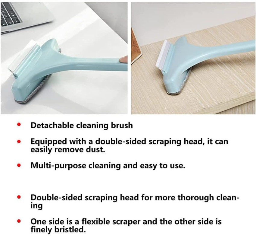 Four-in-one Glass Cleaning Brush Double-sided Wiper Screen Window