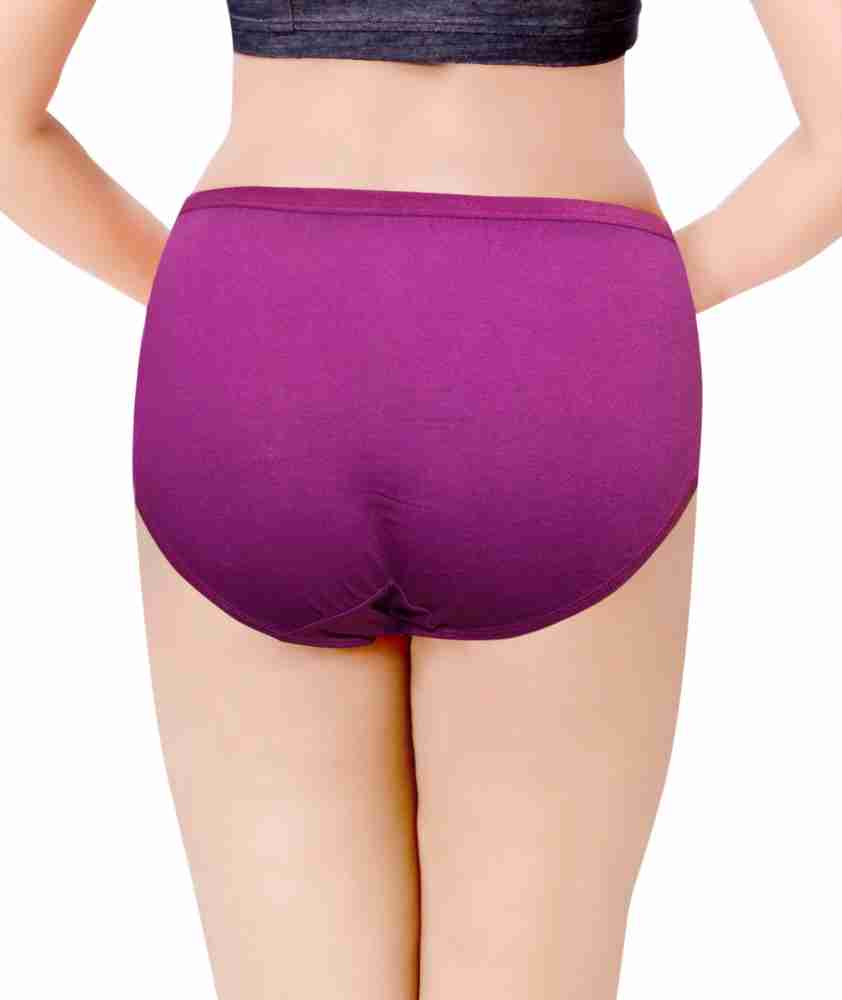 Pusyy Women Hipster Purple Panty(Pack of 1)