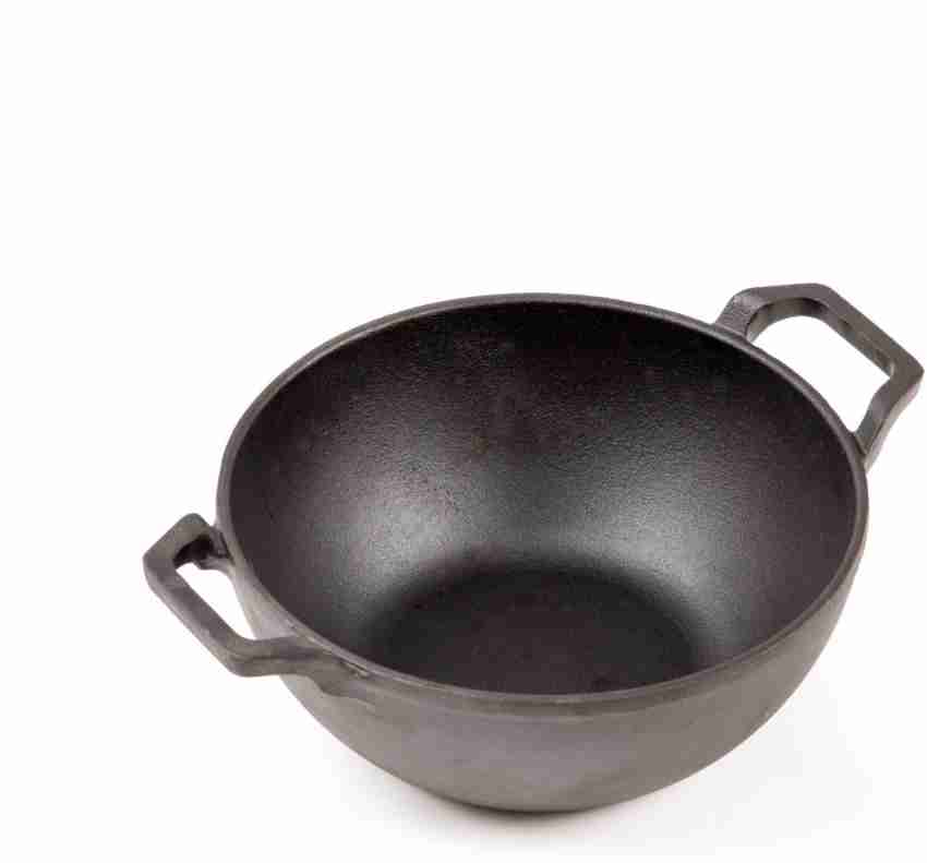 Indus Valley Cast Iron Cookware set - kadai( 2.5L) +skillet fry