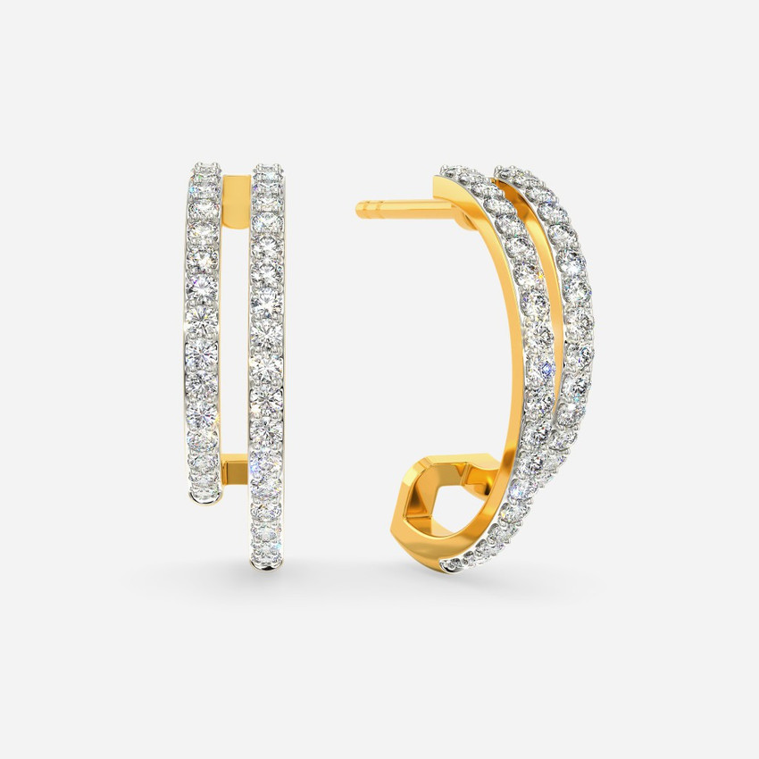 Top more than 78 18k gold diamond hoop earrings latest 3tdesign.edu.vn