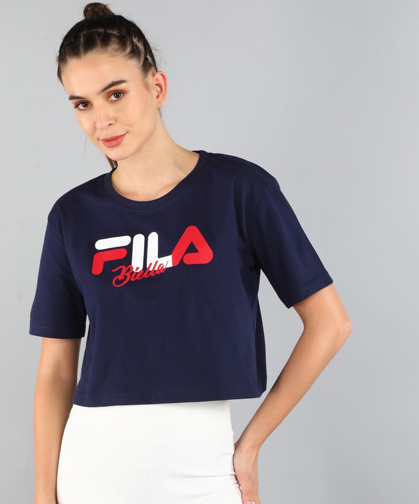 Blue fila sales shirt