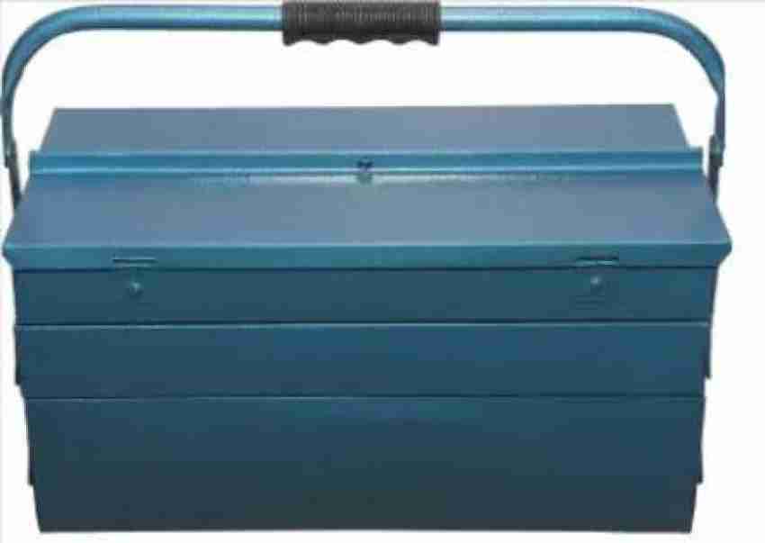 HORSE METAL TOOL BOX FOR GARAGE,HOUSEHOLD & COMMERCIAL USEAGE LOCK FREE  BLUE Tool Box with Tray