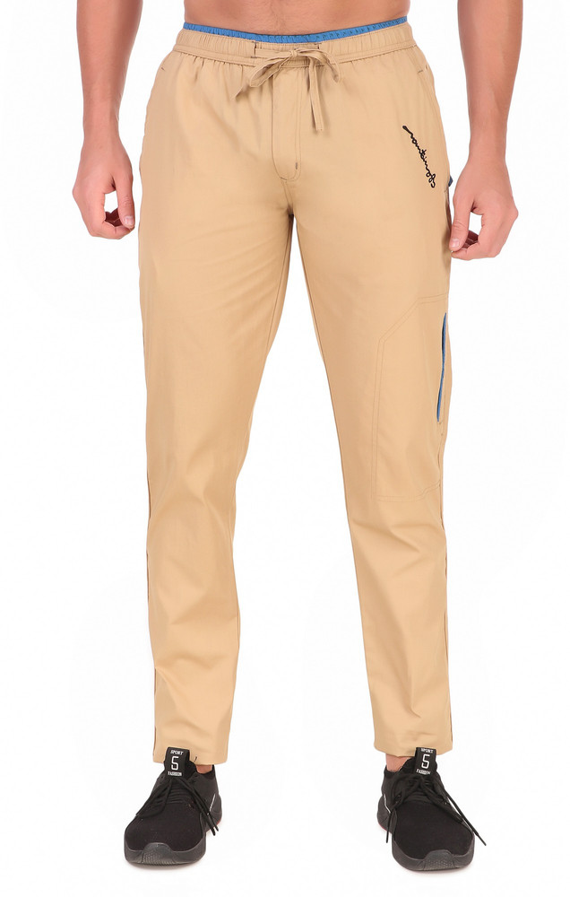 Mountain Colours Solid Men Brown Track Pants Buy Brown Mountain