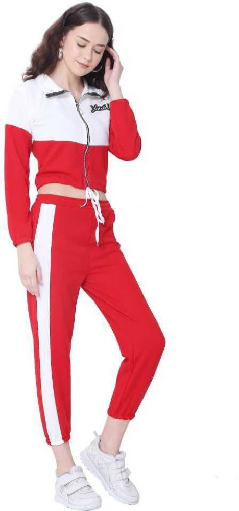 TWOCRAZIIE Colorblock Women Track Suit - Buy TWOCRAZIIE Colorblock Women  Track Suit Online at Best Prices in India