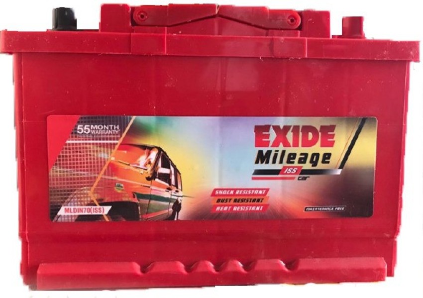 EXIDE DIN70 (ISS) 70 Ah Battery for Car Price in India - Buy EXIDE DIN70  (ISS) 70 Ah Battery for Car online at