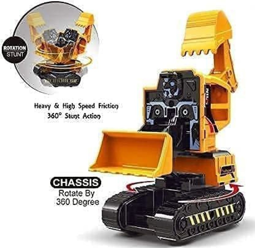 Robot JCB Toy Car ! Friction Toy Car! Can transform into Robot Once Bump !  Mini JCB ! Ajmertoysandgiftpoint