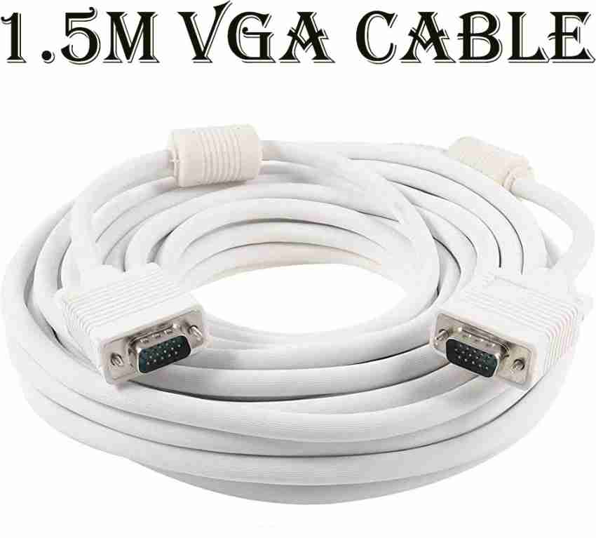 1.5M 15 PIN VGA TO VGA Cable For LED LCD TV Monitor PC projector USB DOCK  HDTV