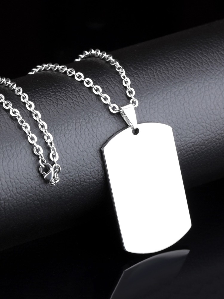 Double Dog Tag Men Pendant With Chain at Rs 399/piece, पेंडेंट चे‌न्स in  Bhubaneswar