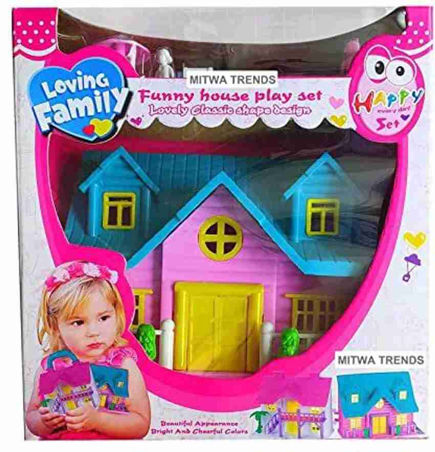 TRUEMOVE Doll house with Mini Furniture for 3 to 8 year old Kids