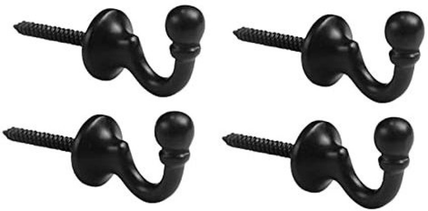 Ruhi Collections Metal Hooks Black Colour Set of 4 Hooks Wall Mounted Hooks  Hangers Clothes Door Hanger Price in India - Buy Ruhi Collections Metal  Hooks Black Colour Set of 4 Hooks